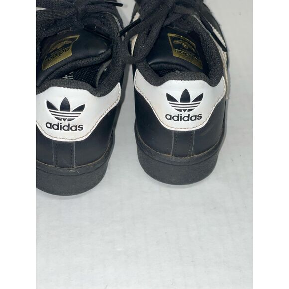 Adidas superstar Black White Size 11.5‎ K 789002 A41 - Picture 6 of 9